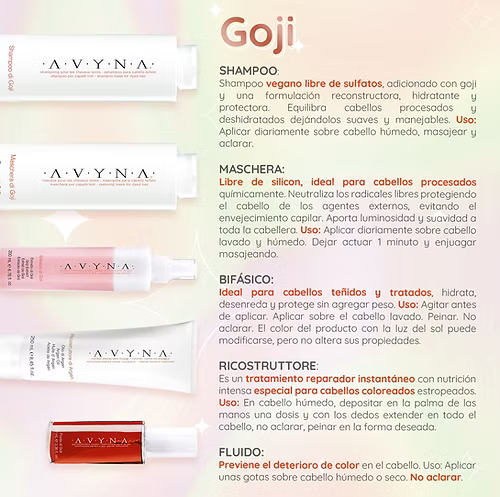 Kit di Goji  (Cuidado cabellos con color) Caja